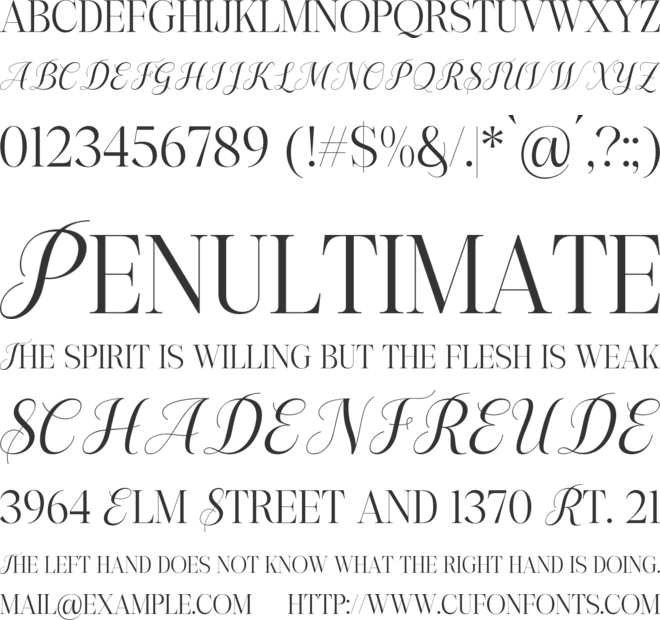 Angela Brown font preview