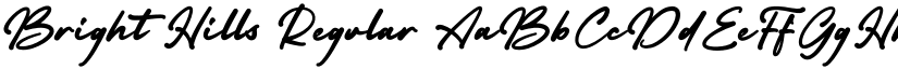 Bright Hills Regular font