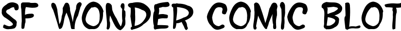 SF Wonder Comic Blotch font