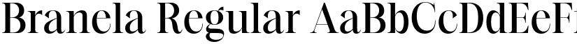Branela Regular font