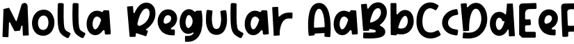 Molla Regular font