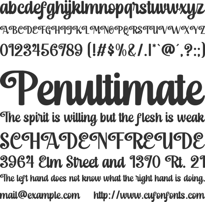 Christmas Maddison font preview