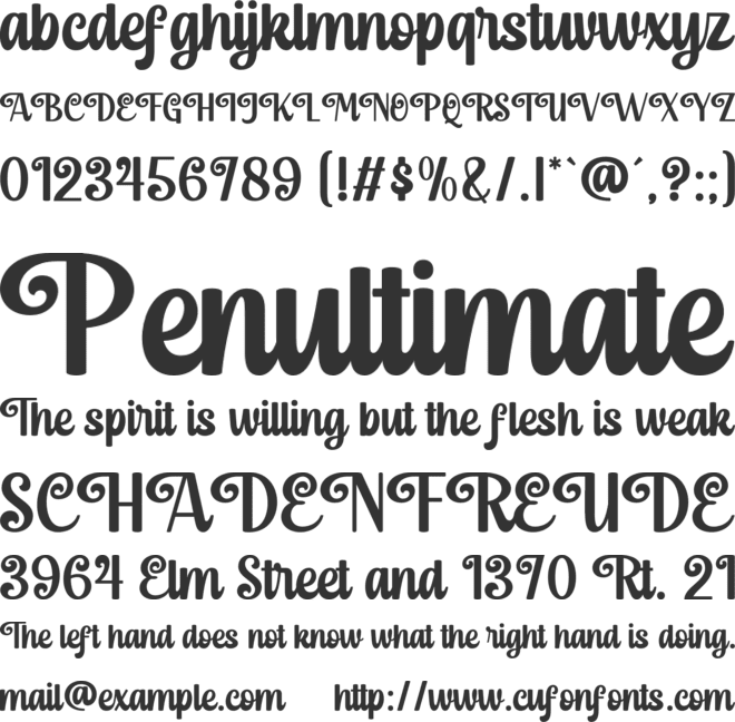 Christmas Maddison font preview