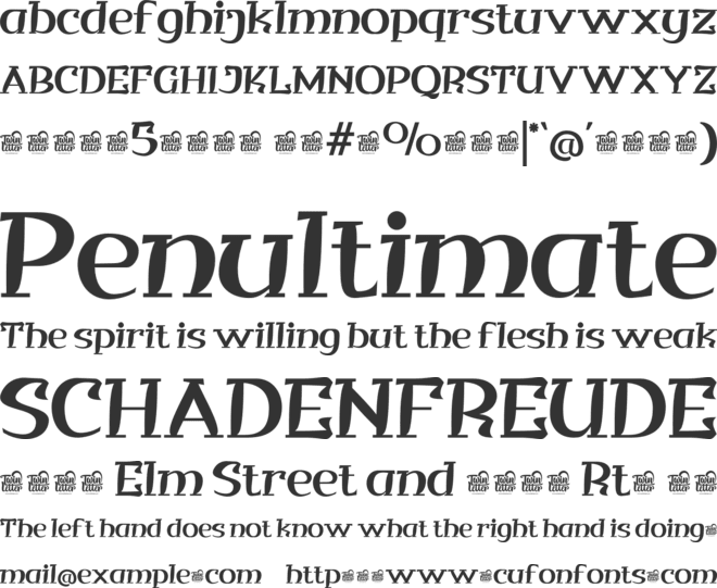 QITUEN Trial font preview