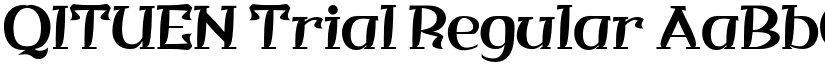 QITUEN Trial Regular font