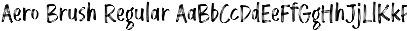 Aero Brush Regular font