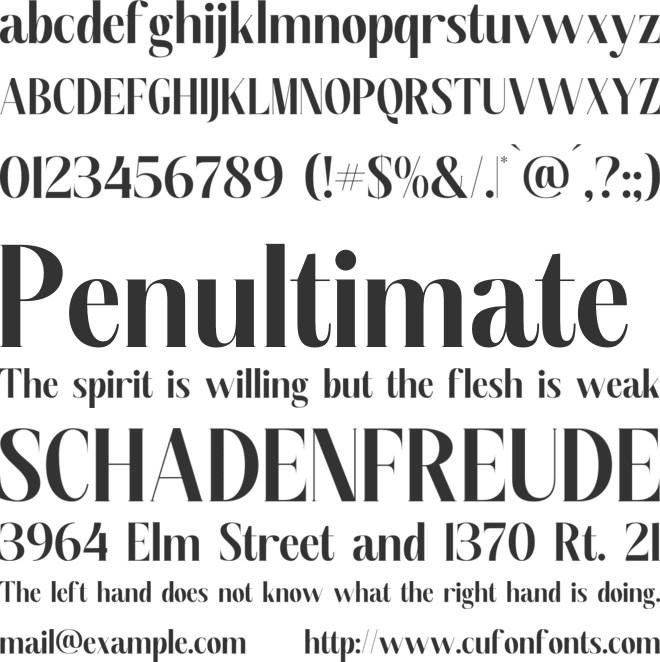 Semiflora font preview