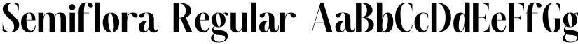 Semiflora Regular font