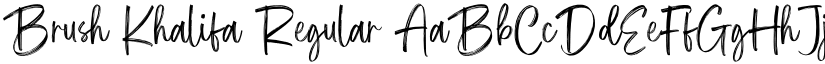 Brush Khalifa Regular font
