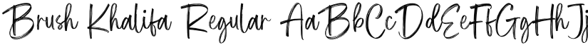 Brush Khalifa font download