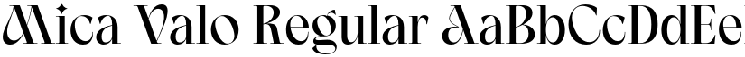 Mica Valo Regular font