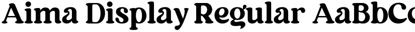 Aima Display Regular font