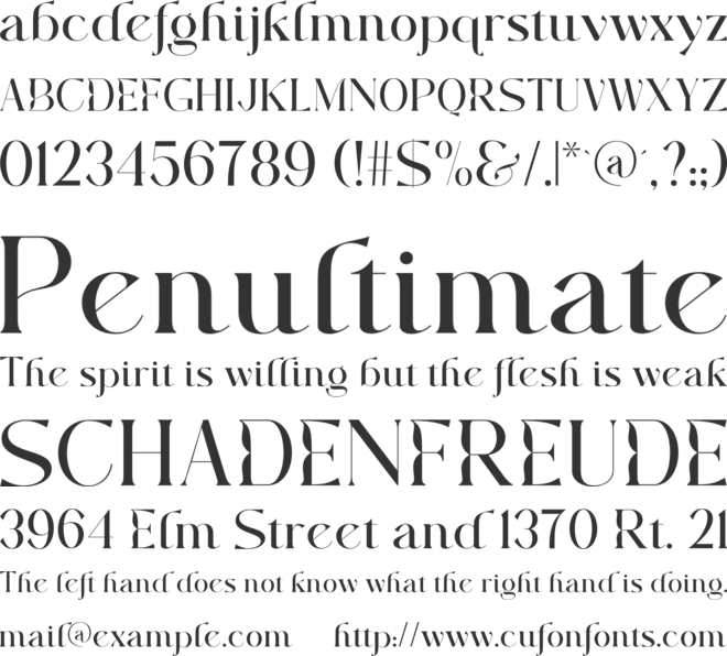 Majors Typeface font preview