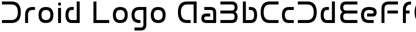 Droid Logo font
