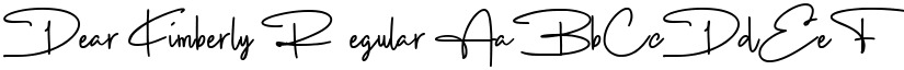 Dear Kimberly Regular font