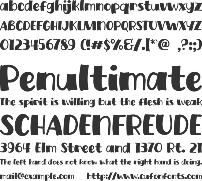 Buk Judes font preview