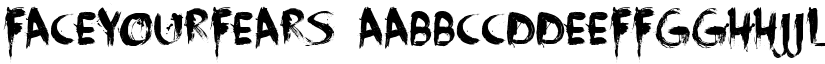 FaceYourFears font