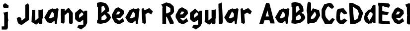 j Juang Bear Regular font