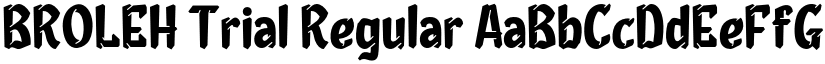 BROLEH Trial Regular font