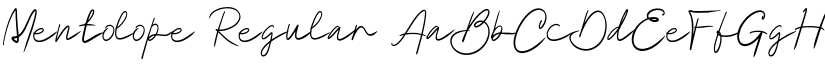 Mentolope Regular font