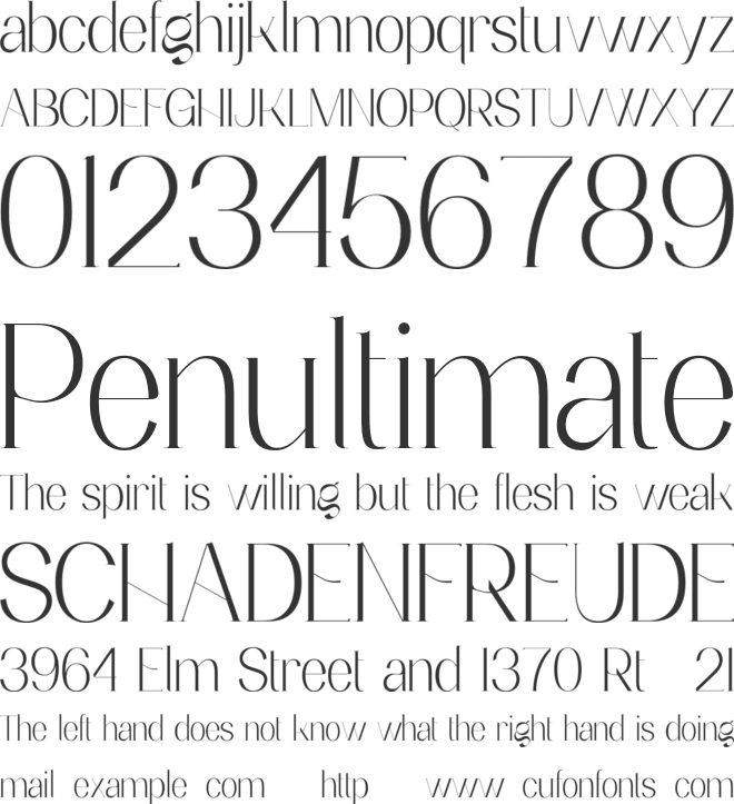 Garduja Personal Use font preview