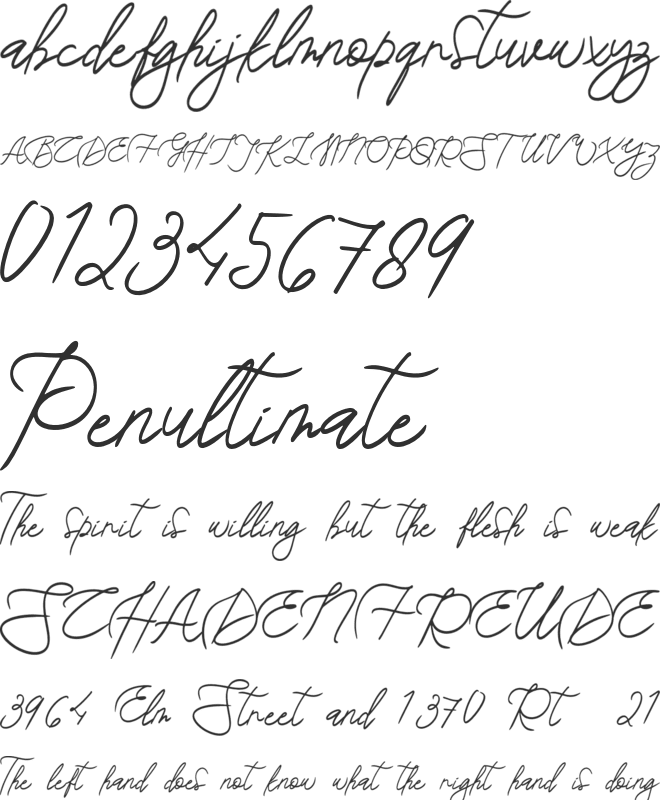 Hijabella Personal Use font preview
