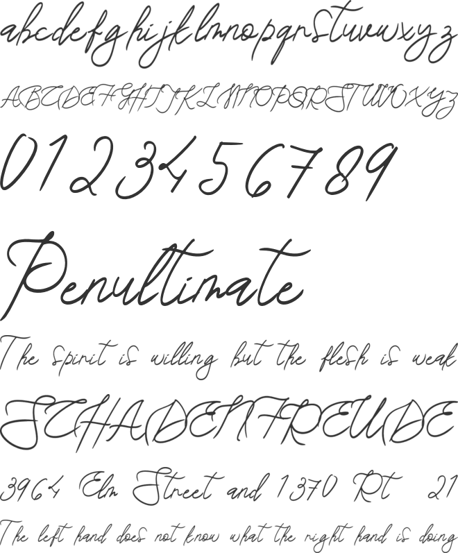 Hijabella Personal Use font preview