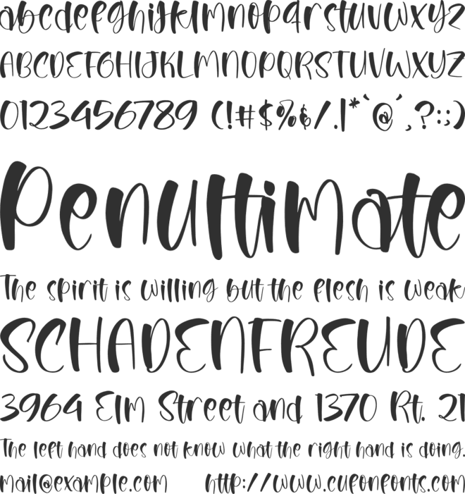 Magical Sparkle font preview