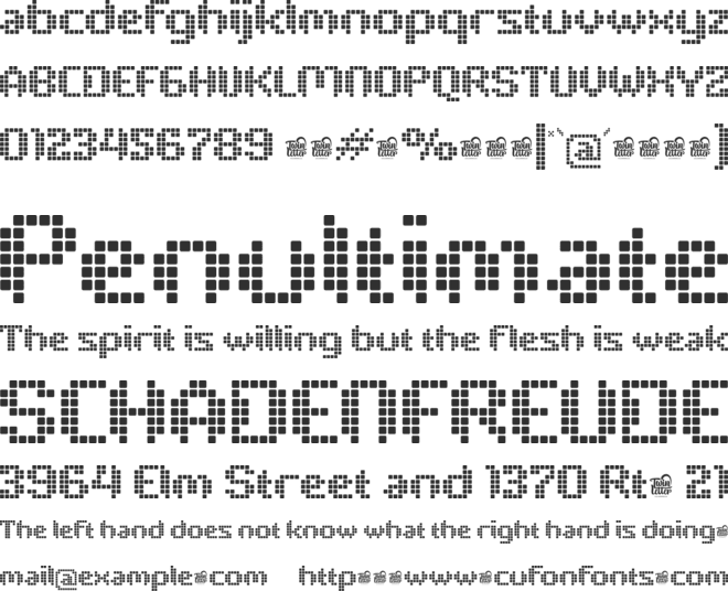 PIXELYA Trial font preview