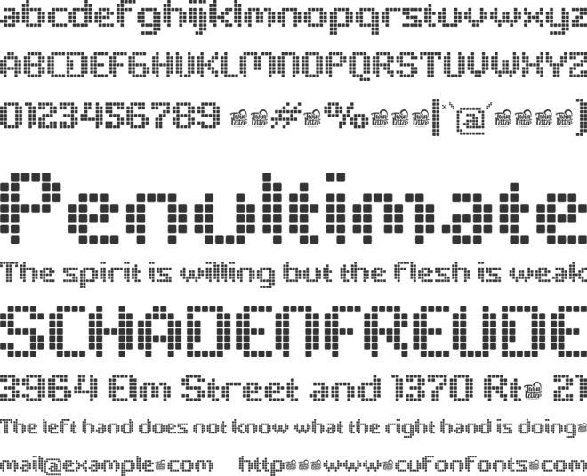PIXELYA Trial font preview
