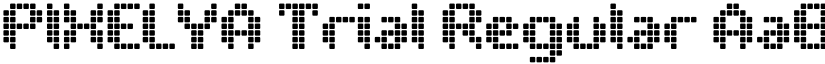 PIXELYA Trial Regular font