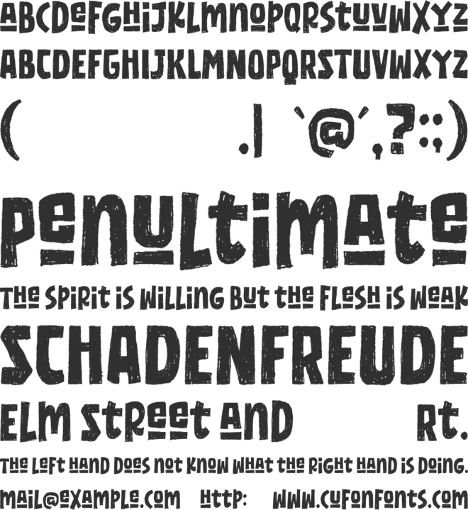 Freaky Vibes font preview