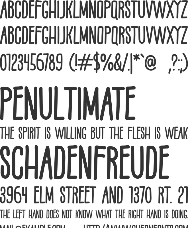 Farmshow font preview