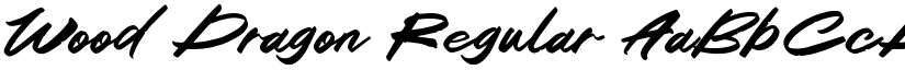 Wood Dragon Regular font