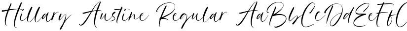 Hillary Austine Regular font