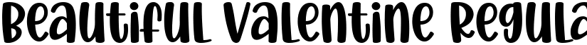 Beautiful Valentine Regular font