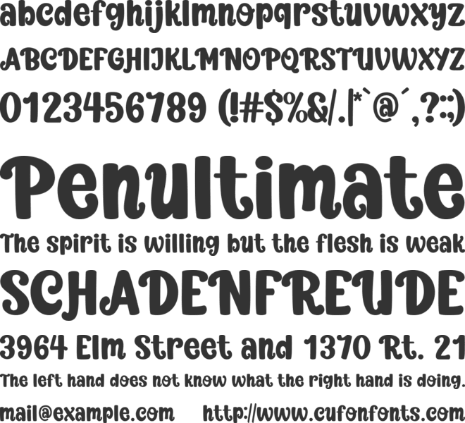 Dream Honey font preview