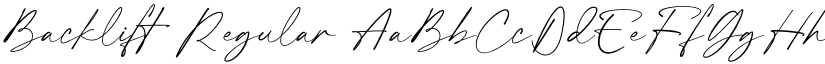 Backlift Regular font
