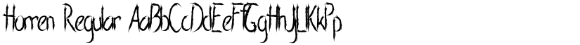 Horren Regular font