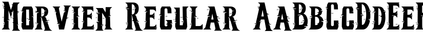 Morvien Regular font