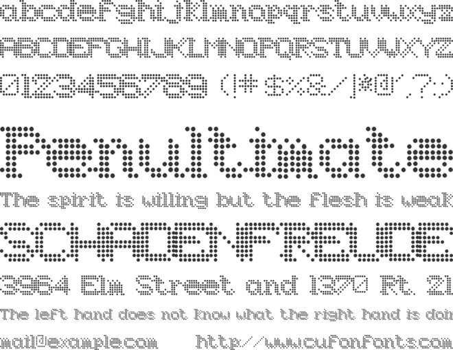 Underworld Odd font preview