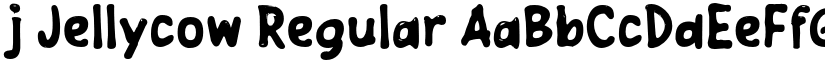 j Jellycow Regular font