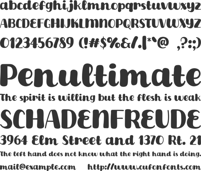 Xmas Show font preview