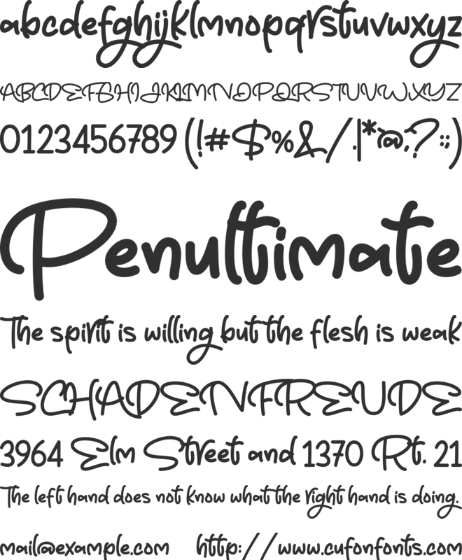 Easter Holiday font preview