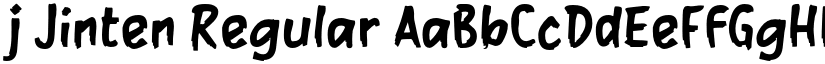 j Jinten Regular font