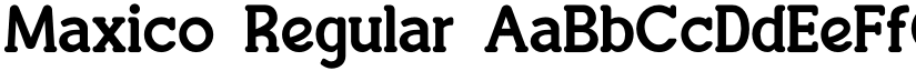 Maxico Regular font