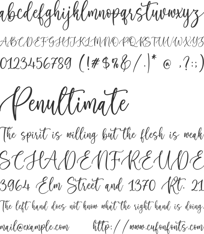 Honey Secrets font preview