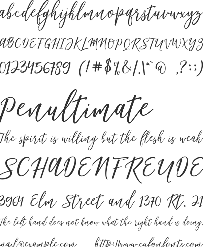 Matterhon Upright font preview