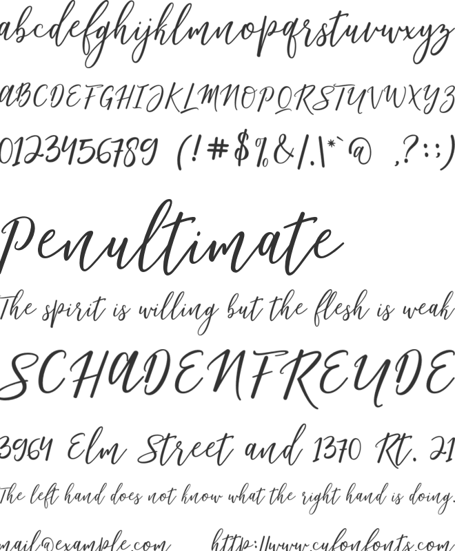 Matterhon Upright font preview