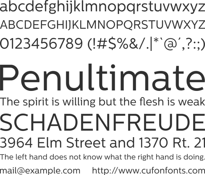 Centrale Sans Regular font preview